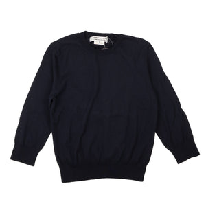 Navy Blue Crewneck Pullover Sweater