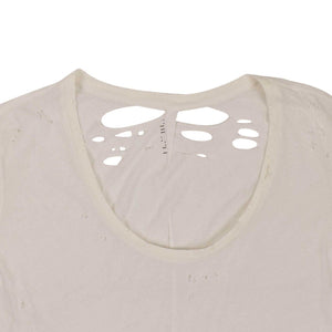 White Ripped Classic Short Sleeve T-Shirt
