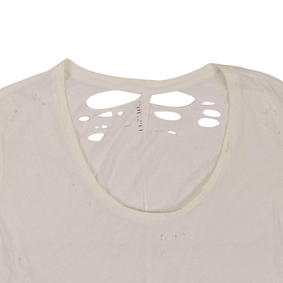 White Ripped Classic Short Sleeve T-Shirt