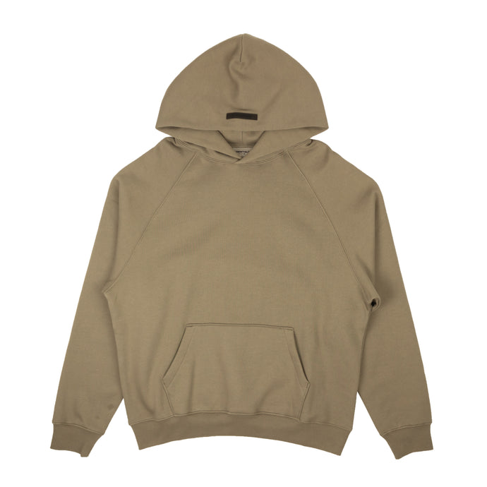 Taupe Front Logo Hoodie