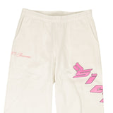 X 375 White And Pink Logo Sweatpants