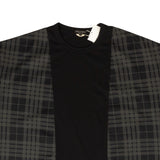 Black Checked Short Sleeve Layered T-Shirt