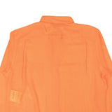 Neon Orange Transparent Long Sleeve Shirt