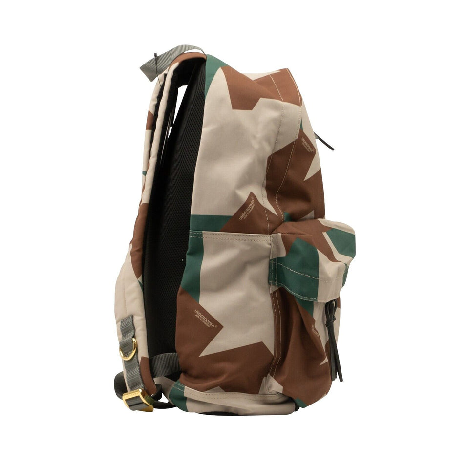 Beige, Brown And Green Camoflage Backpack