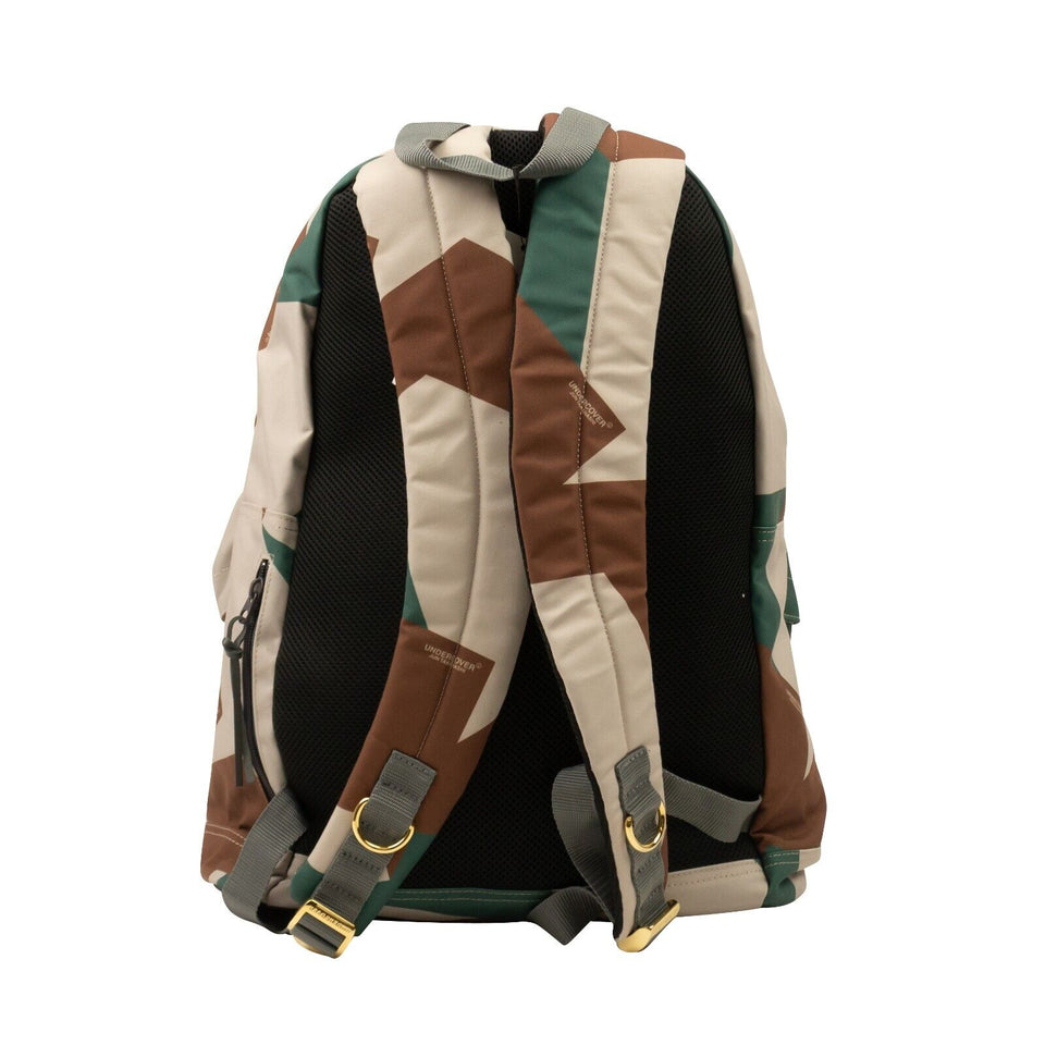 Beige, Brown And Green Camoflage Backpack