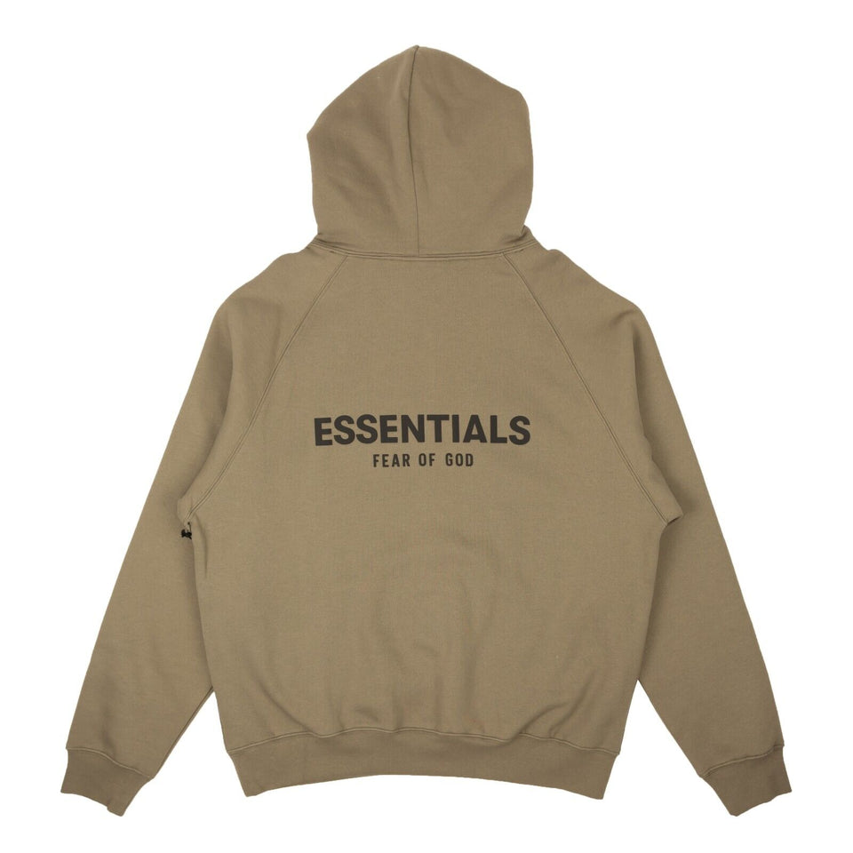 Taupe Front Logo Hoodie