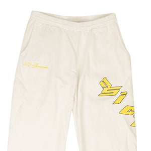 X 375 White And Yellow Logo Sweatpants