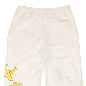 X 375 White And Yellow Logo Sweatpants