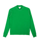 Grass Green Waffle Knit Long Sleeve T-Shirt