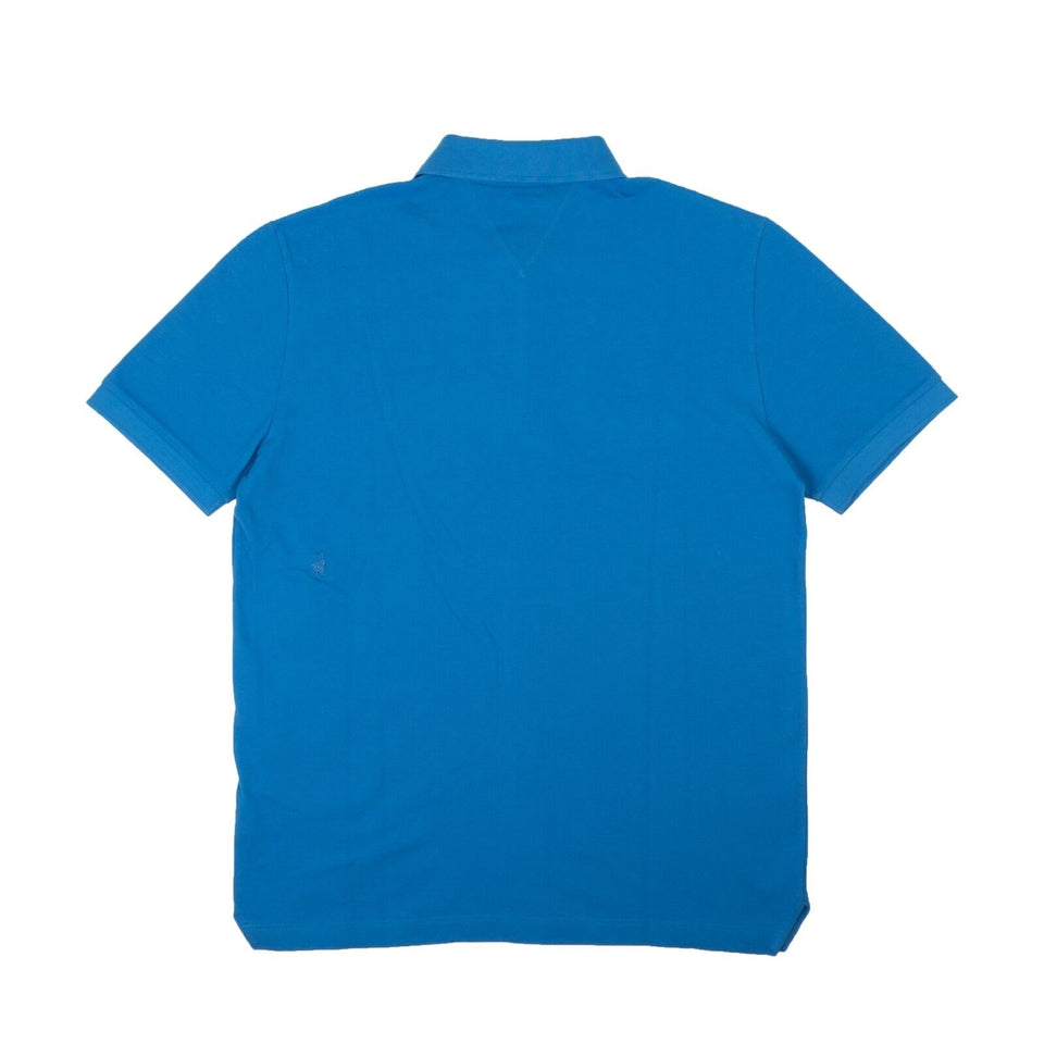 Blue Piquet Short Sleeve Polo Shirt
