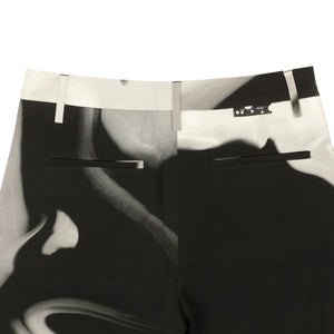 Black And Grey Liquid Melt Shorts