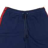 Navy Blue Star Side Stripe Sweat Shorts