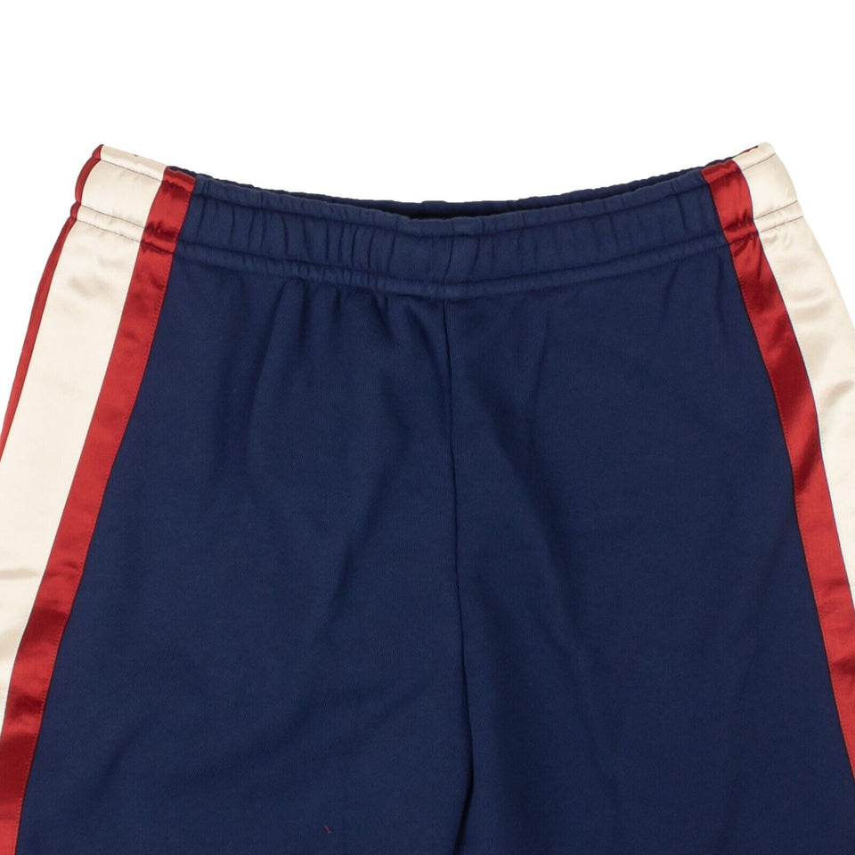 Navy Blue Star Side Stripe Sweat Shorts