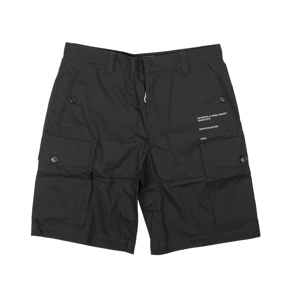 Black Magnet Cargo Shorts