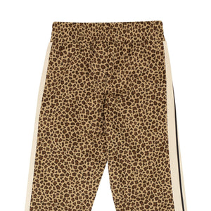 Brown Leopard Jaquard Track Pants