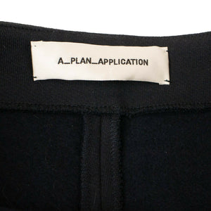 A Plan Application Cropped Cigarette Pants - Navy Blue