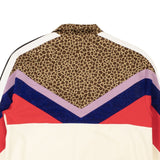 White Leopard V Colorblock Vintage Track Jacket