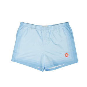 Gradient Blue Printed Swim Shorts