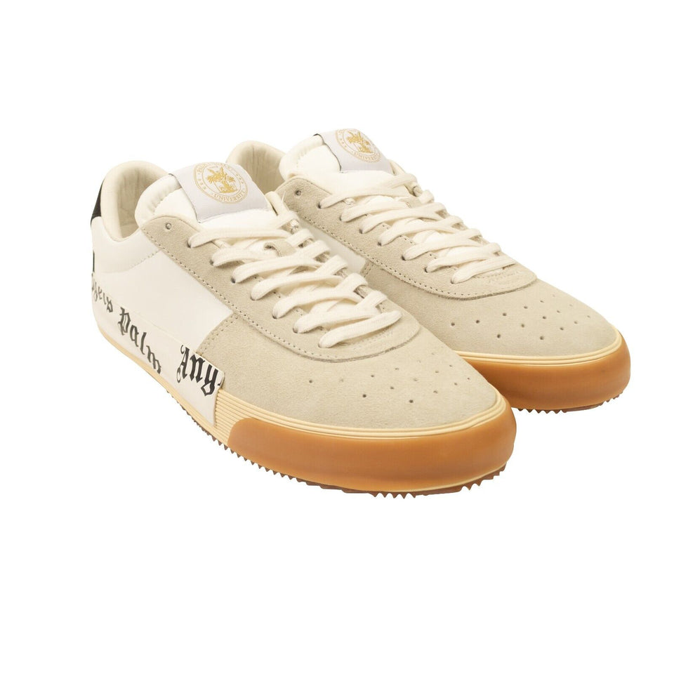 White And Beige New Vulcanized Sneakers