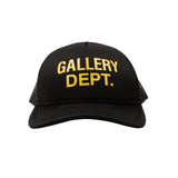 Black And Yellow Logo Trucker Hat Cap