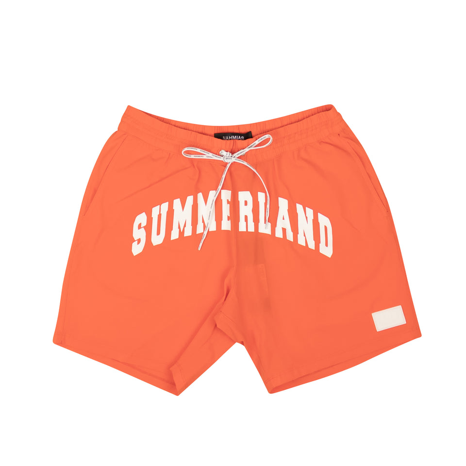 Orange Polyamide Summerland Swim Shorts