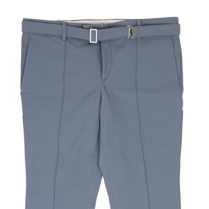 Baby Blue Belted Straight Leg Pants