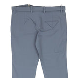 Baby Blue Belted Straight Leg Pants