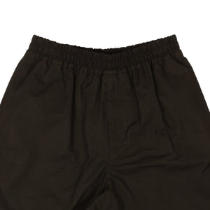 Fondant Brown Cotton Poplin Bermuda Shorts