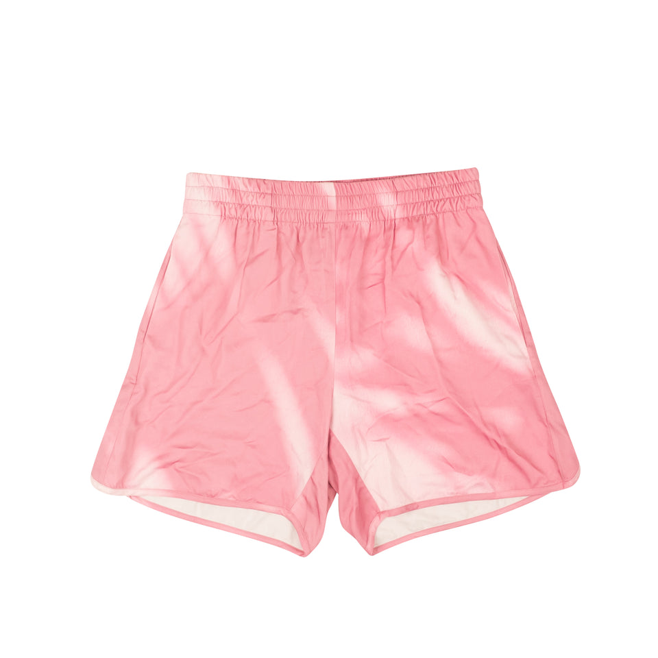 Pink Shadow Print Shorts