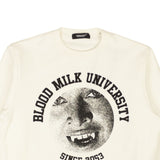 White Blood Milk University Crewneck Sweatshirt