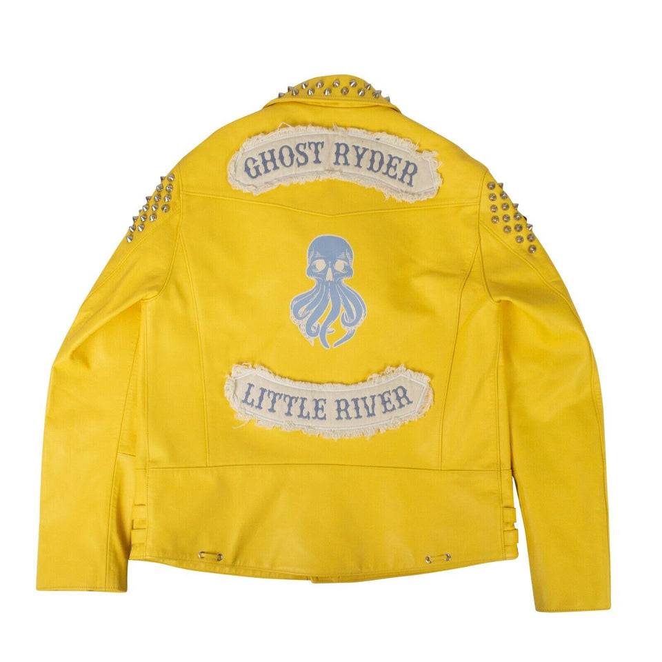 Yellow Gang Gang Lemon City Mimosa Biker Jacket