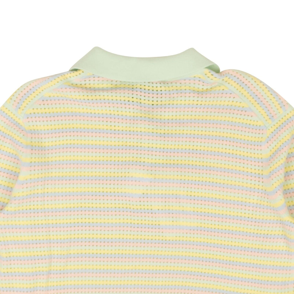 Mint Green Grandpa Knit Polo Sweater