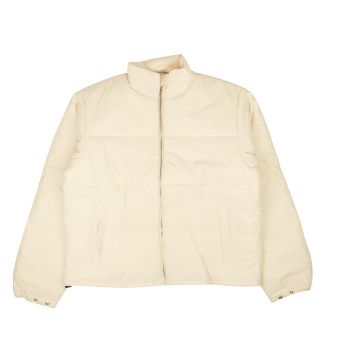 Cream Ceramic Pico Quilted Puffer Jacket