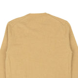PLAY Tan Brown Heart V-Neck Sweater
