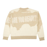 Beige Are You Ready Crewneck Sweater