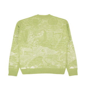 Sage Green Duality Crewneck Sweater