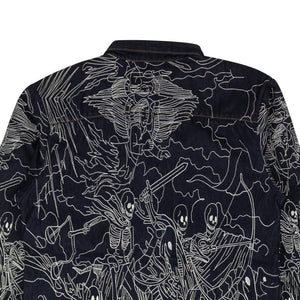 Denim Embroidered Four Horseman Workshirt