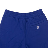 Ocean Blue Cotton Logo Bermuda Sweat Shorts