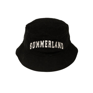 Black Cotton Corduroy Summerland Bucket Hat