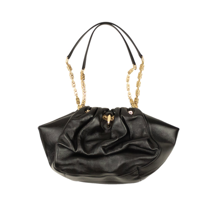 Black Leather kenny Small Shoulder Bag