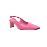 Pink BETTA Leather Slingback Pump Heels