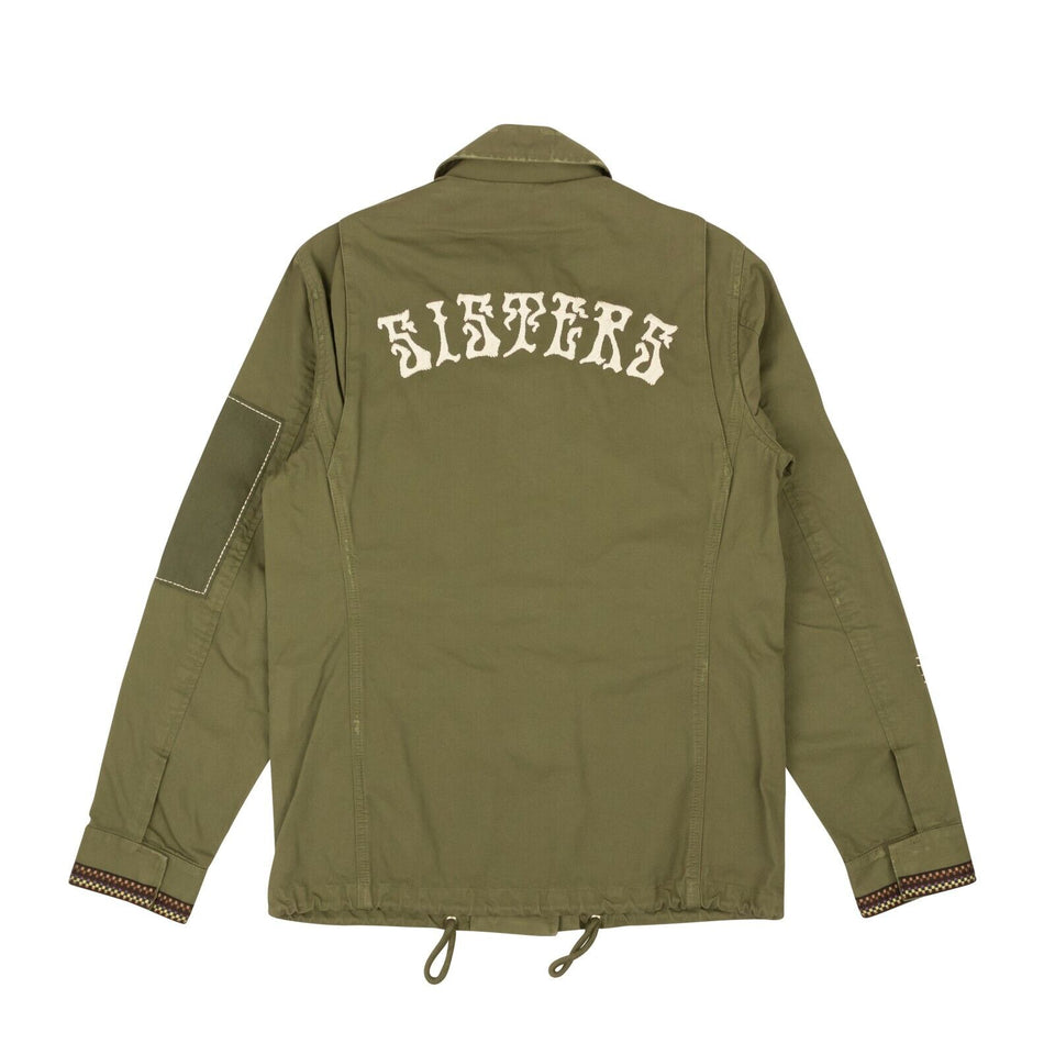 Green Cotton M65 Military Trench Jacket