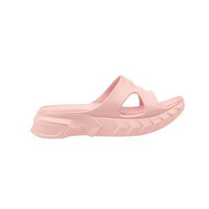 Baby Pink Rubber Marshmallow Sandal Slides