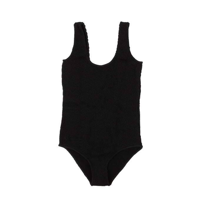 Black Crinkle Swimsuit