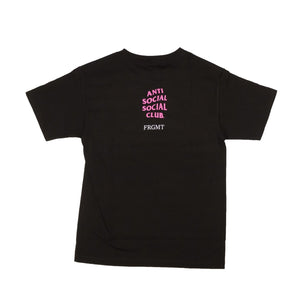 Black Cotton Interference Logo T-Shirt