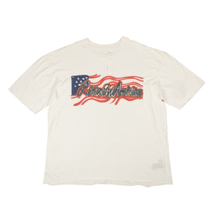 White Cotton Livin In America Graphic T-Shirt