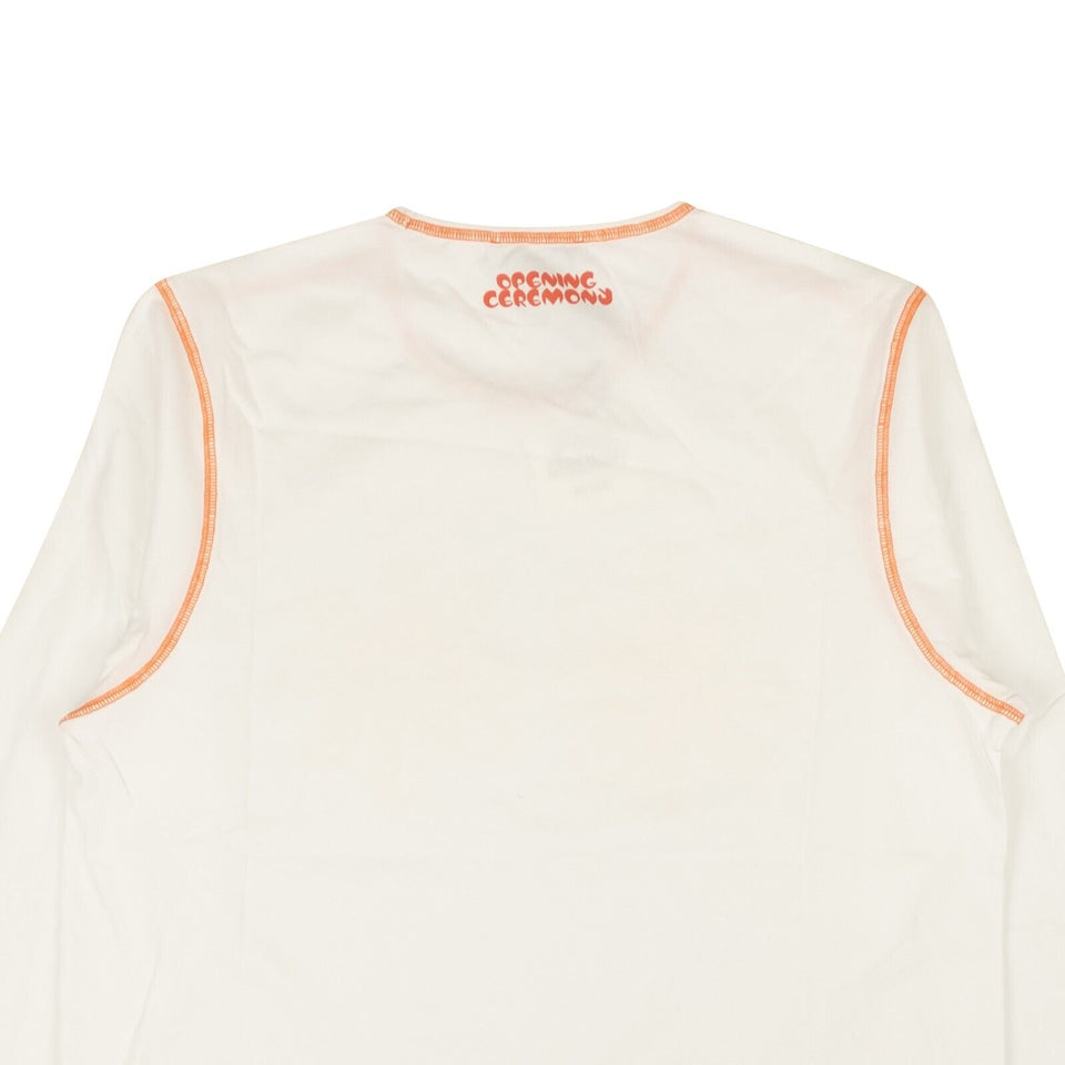 Optic White Flower Long Sleeve T-Shirt