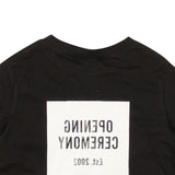 Black Cotton Mini Logo Short Sleeve T-Shirt
