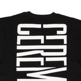 Black Stretch Logo Cut-Off Sweatshirt