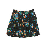 Black And Multicolored Mini Bubble Skirt